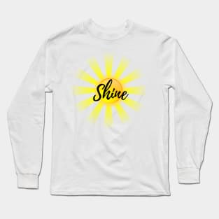 Shine Sun Summer Design Long Sleeve T-Shirt